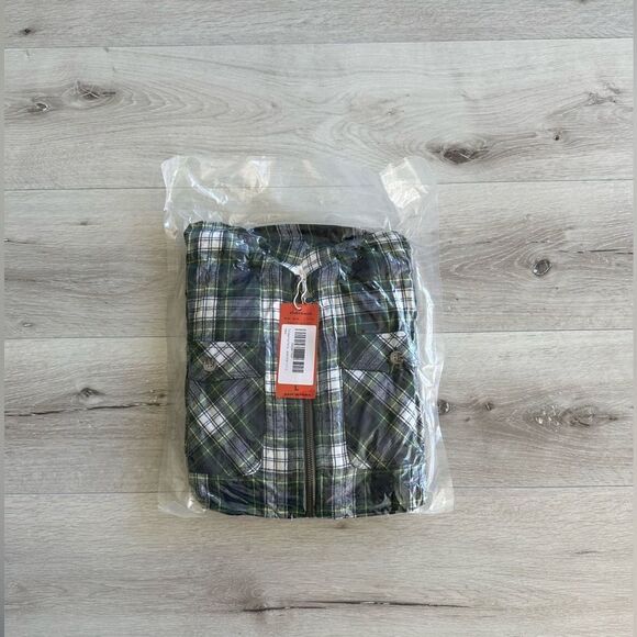 ThCreasa Boys‎ Plaid Flannel Sherpa Zip Up LS Jacket Green L (10-12) NWT IN PKG - Picture 7 of 9